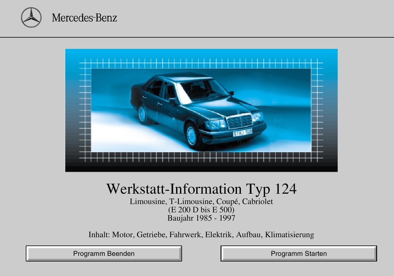 Mercedes-Benz Werkstatt Information Typ 124: The Ultimate Workshop Manual for the W124 Series (1985–1997) Mercedes-Benz Werkstatt Information Typ 124: The Ultimate Workshop Manual for the W124 Series (1985–1997)